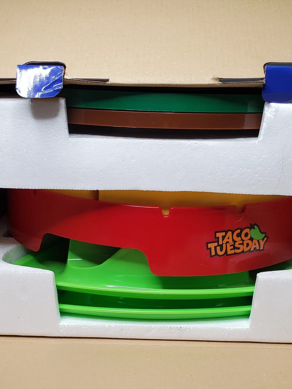 Taco Tuesday Taco Lazy Susan With Warming Hot Pot